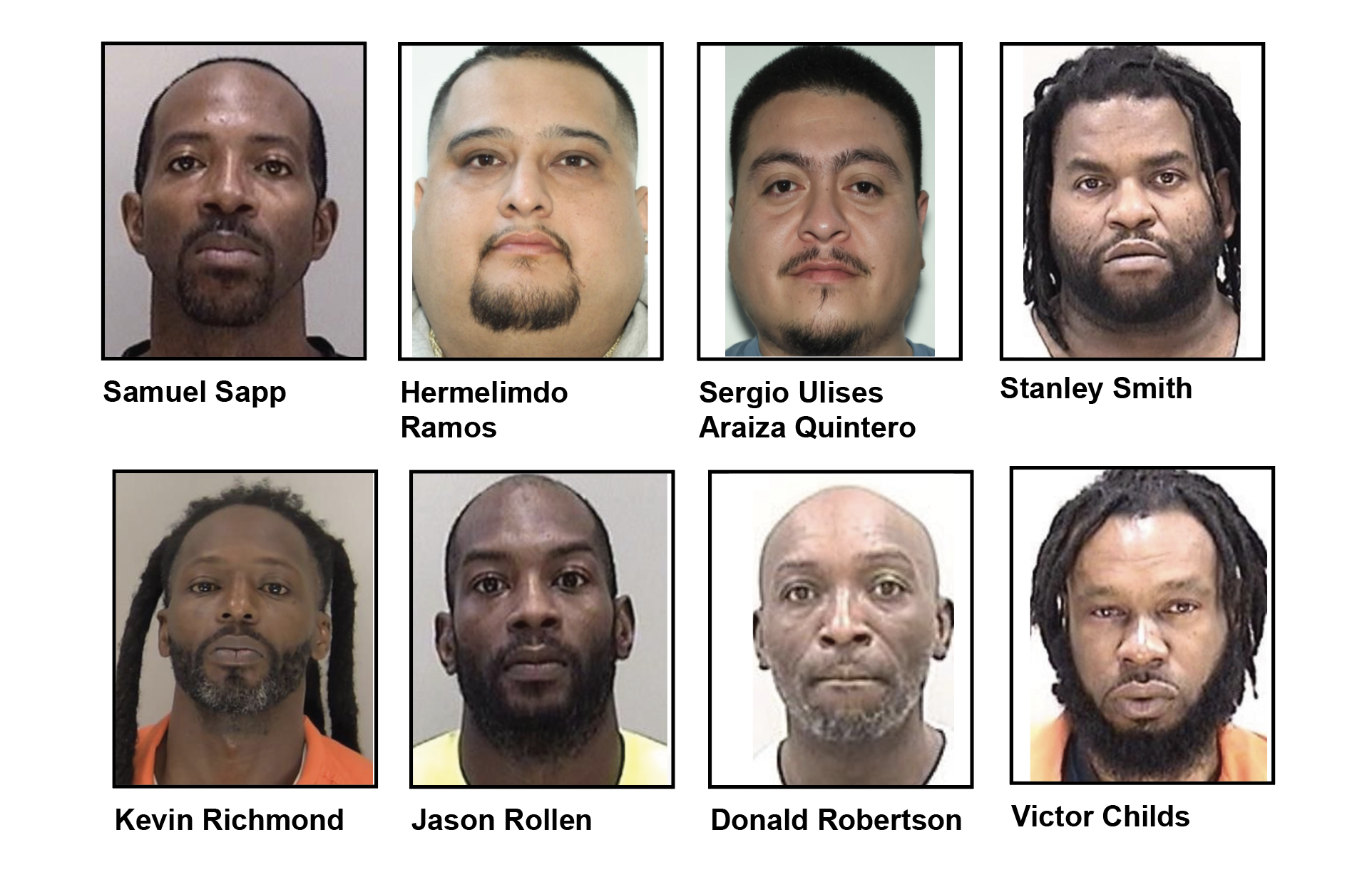 Undercover operation nets 8 arrests with drugs, weapons, cars & cash ...